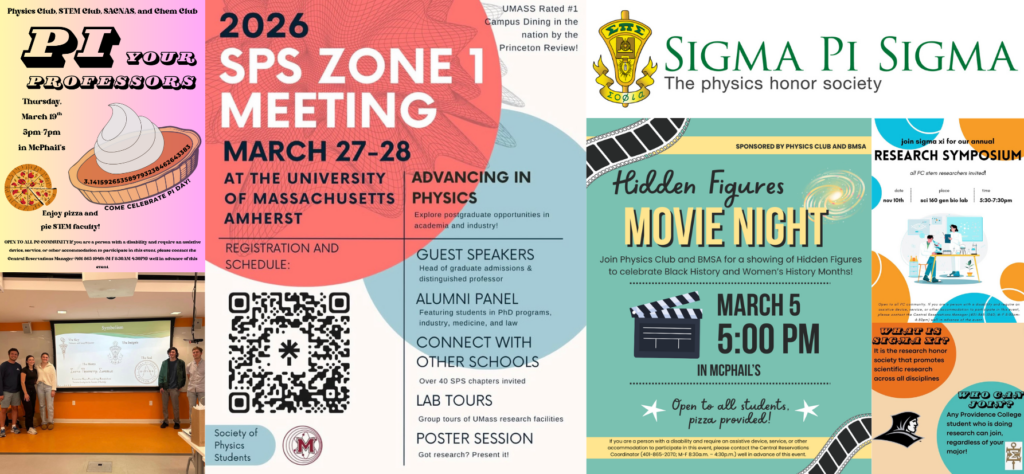 Collage of various flyers.